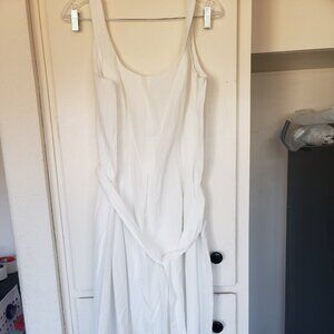 Anne Cline White Long Dress Size 16